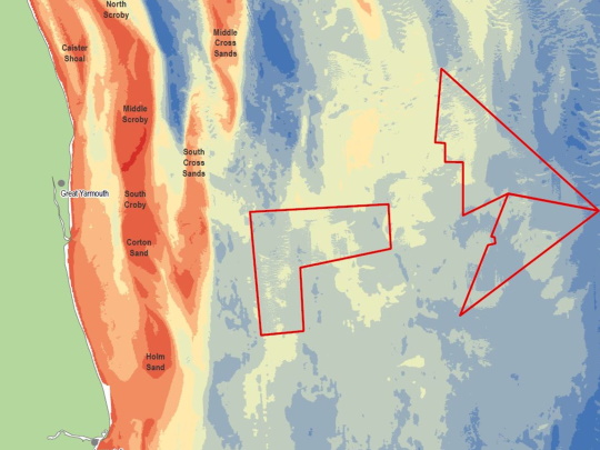 great yarmouth bathymetric map