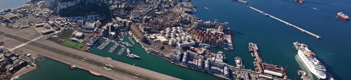 gibraltar port aerial