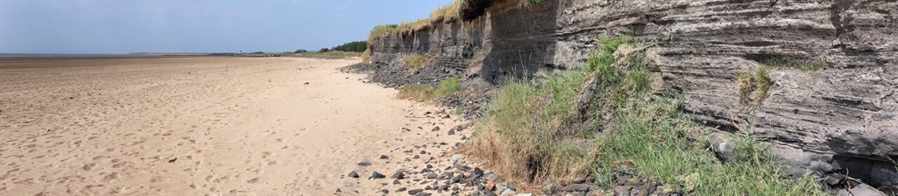 Burry Port East Beach - FlyAsh Landfill Site on Beach