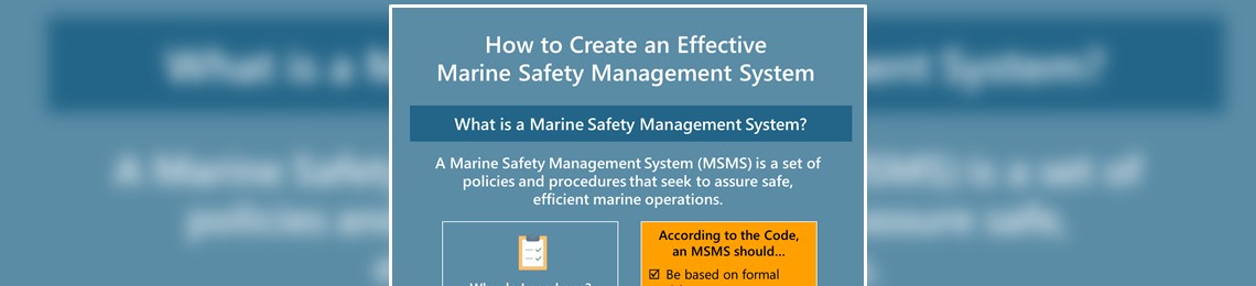Preview of the infographic "How to Create an Effective Marine Safety Management System"