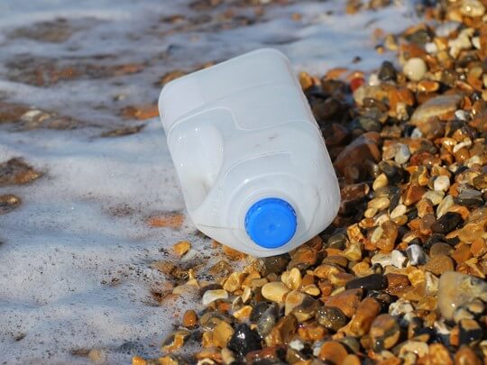 plastic-bottle-washed-ashore